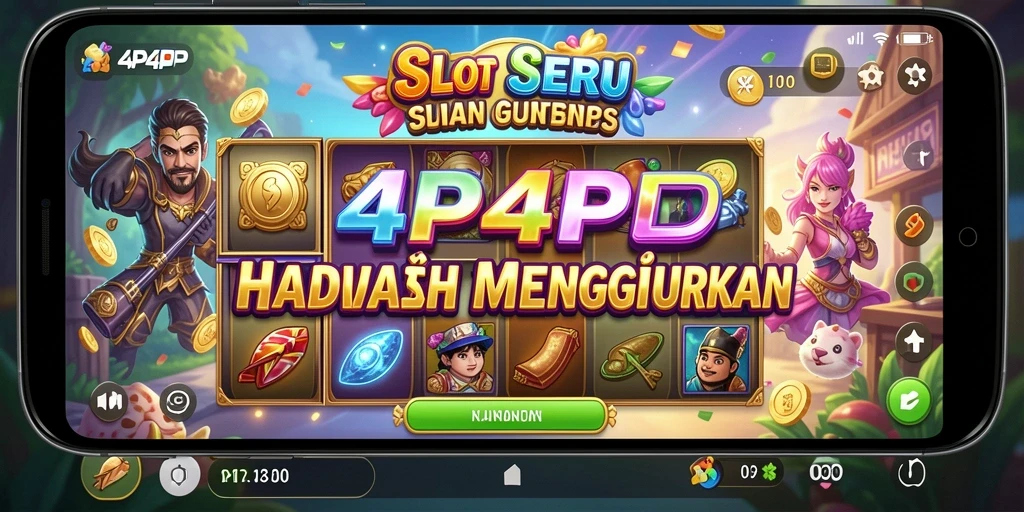 Tampilan gameplay 4P4P yang menarik dan penuh warna.