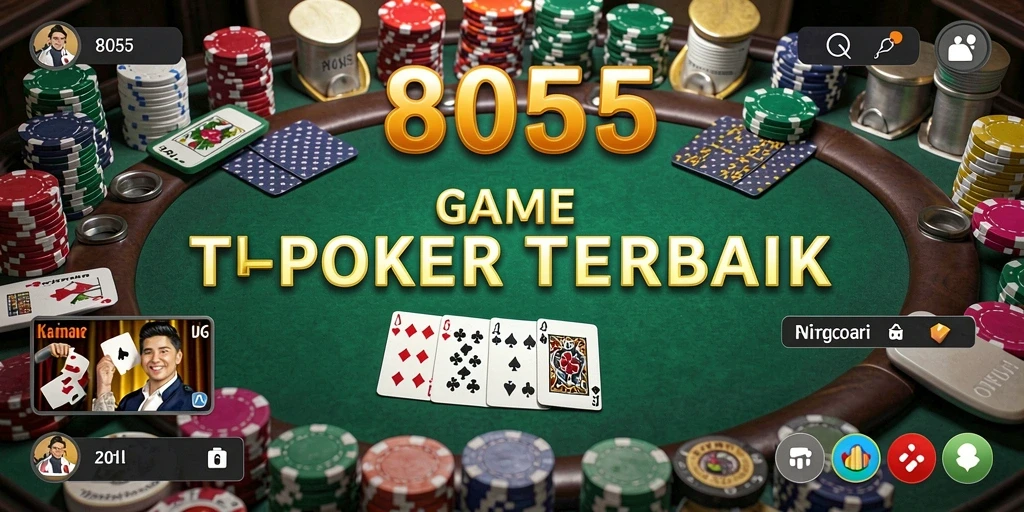 Tampilan gameplay menarik dalam aplikasi Poker 8055.
