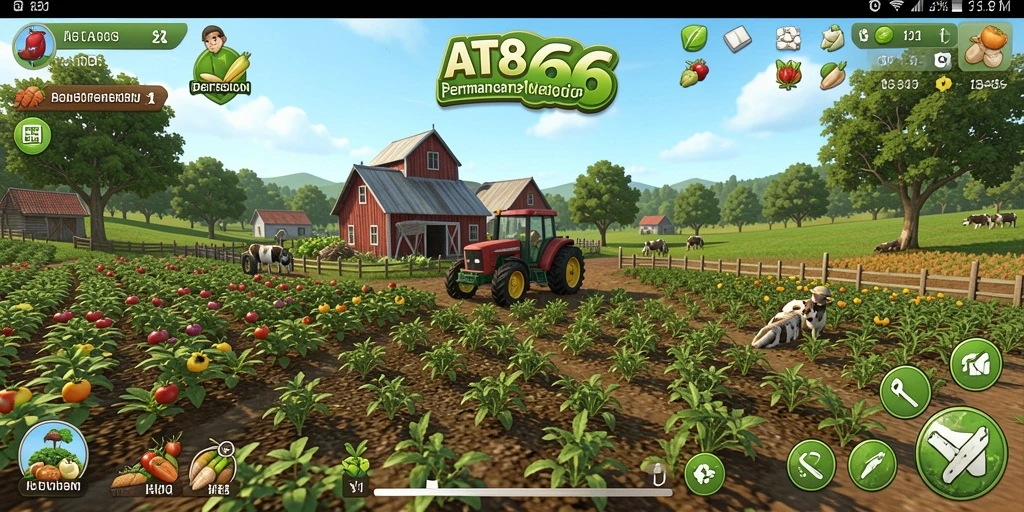 Gameplay menarik dalam AT866 dengan pertanian yang beragam dan menantang.