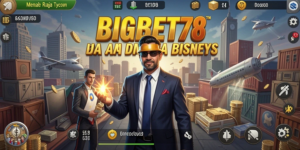 Gameplay seru dan interaktif dalam BIGBET78 yang menggambarkan dunia bisnis Tycoon.
