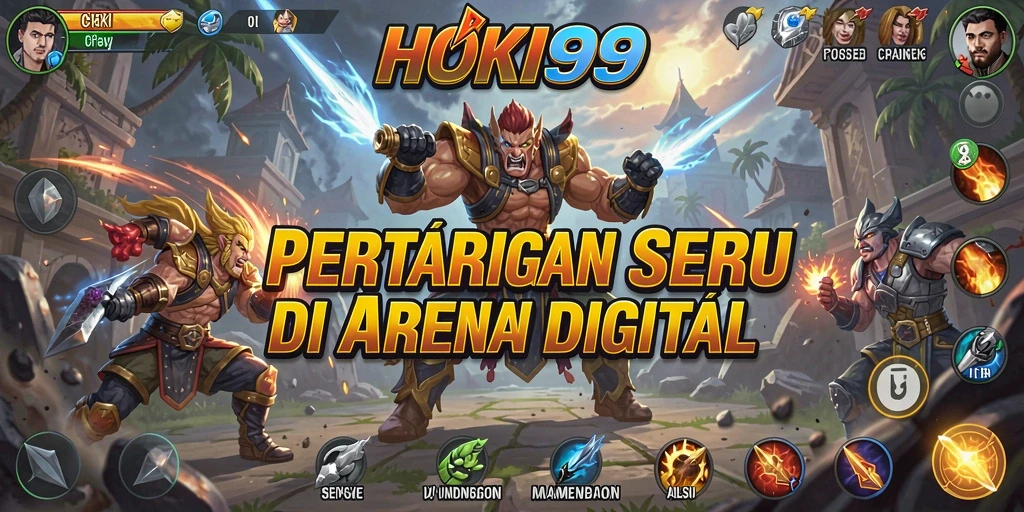 Tampilan seru saat pertarungan intense di HOKI99.