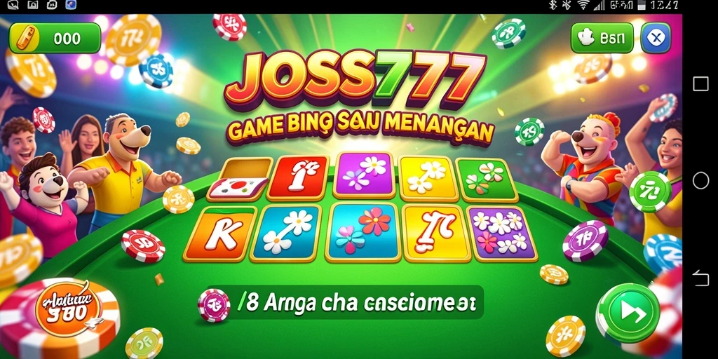 Tampilan gameplay seru JOSS777 saat bermain Bingo.