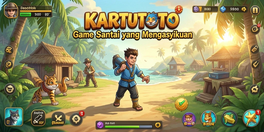 Screenshot KARTUTOTO menampilkan gameplay yang ceria dan menarik.