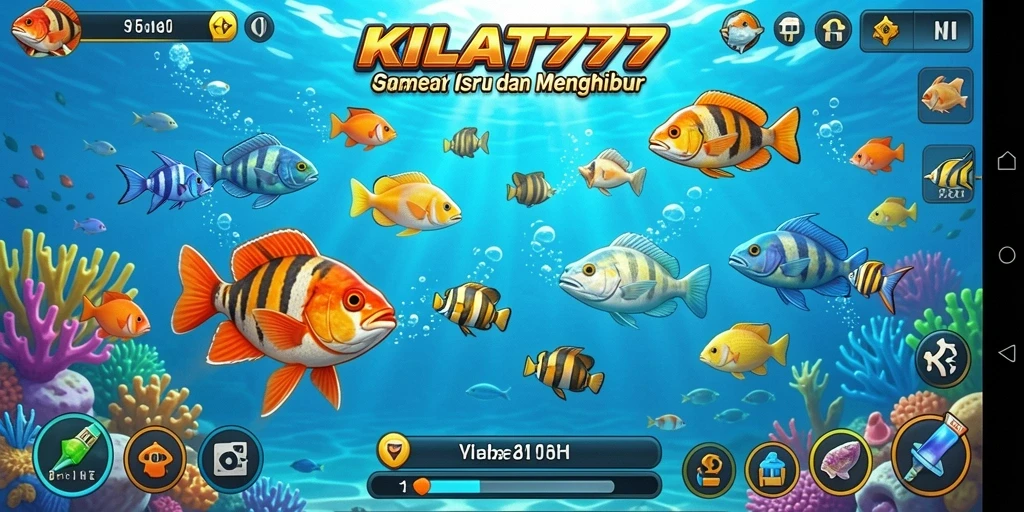 Gameplay KILAT777 yang menampilkan aksi menembak ikan yang seru.
