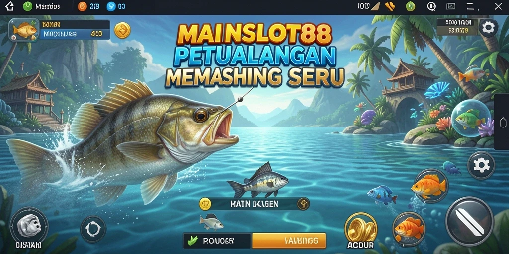 Tampilan gameplay MAINSLOT88 yang menarik saat menangkap ikan.