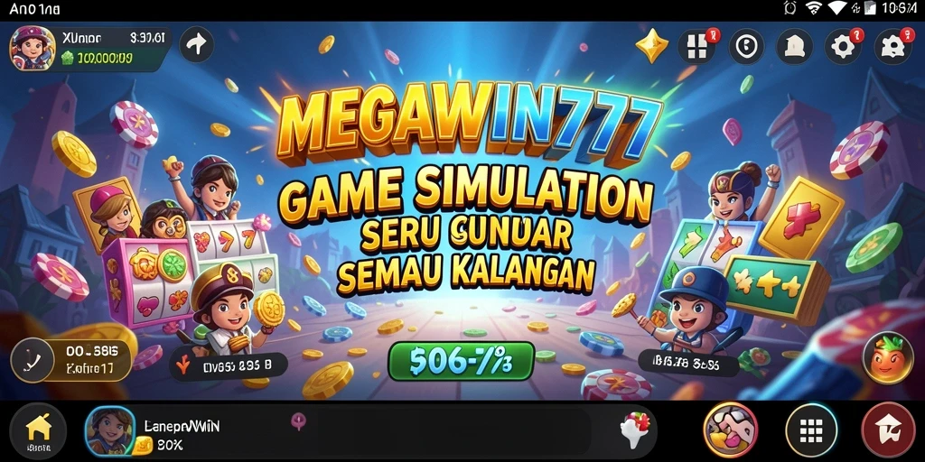 Screenshot utama <strong>MEGAWIN777</strong> menunjukkan gameplay yang menarik dan interaktif.