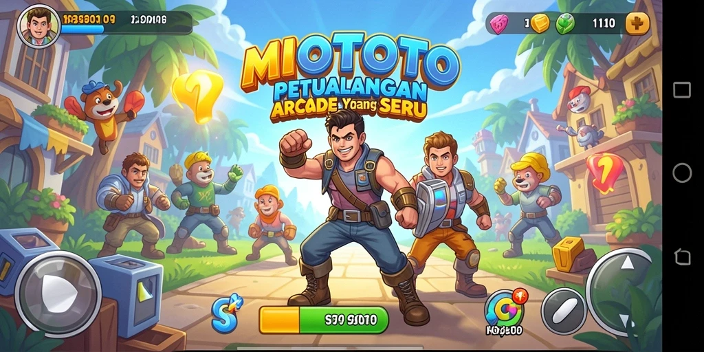 Tampilan gameplay seru yang penuh tantangan di MIOTOTO.