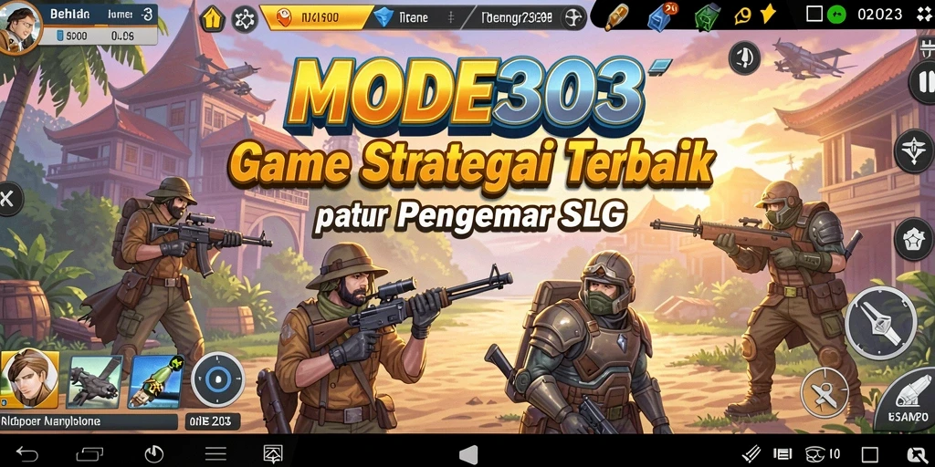 Tangkapan layar menunjukkan pertempuran menarik di <strong>MODE303</strong>.