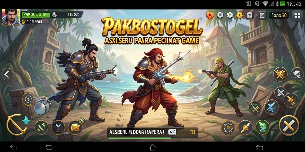 Tampilan gameplay PAKBOSTOGEL yang mendebarkan dan penuh aksi.