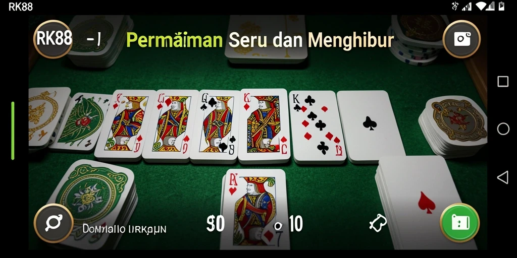 Tampilan gameplay Domino RK88 yang seru dan menegangkan.