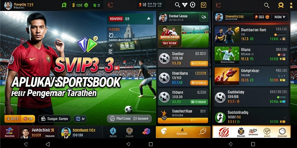 Tampilan screenshot <strong>SVIP3</strong> menunjukkan pengalaman taruhan olahraga yang interaktif.