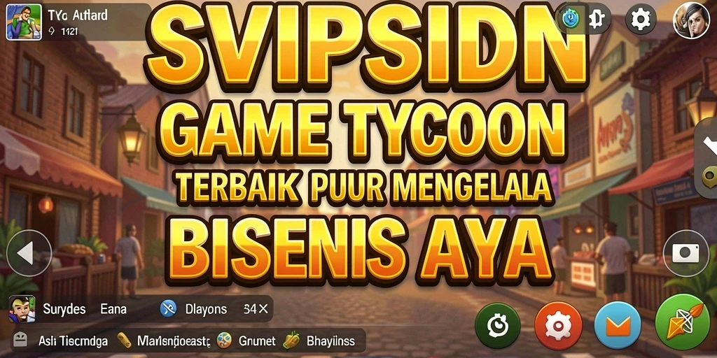 Screenshot menunjukkan pemain mengelola bisnis dalam SVIPSIDN dengan grafis yang menakjubkan.