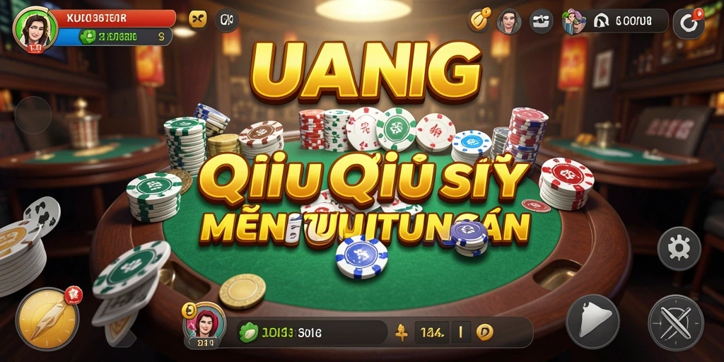 Tangkapan layar gameplay QiuQiu UANG yang menampilkan keseruan permainan.